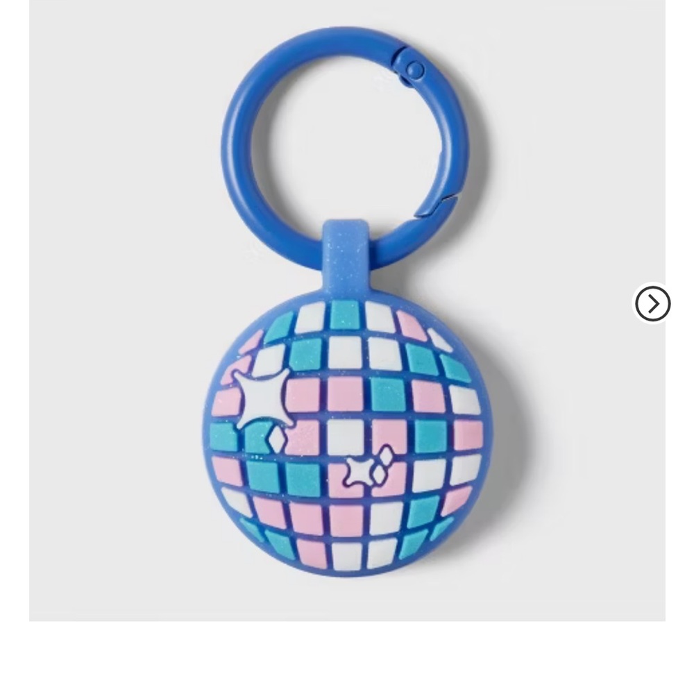 Apple AirTag Keychain - by Heyday - Disco Ball keychain- silicone- NWT